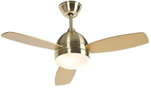 QAZQA rotar - Ventilateur de plafond - 2 lumière - Ø 960 mm - Laiton - Moderne - éclairage intérieur - Salon I Chambre I Cuisine I Salle à manger
