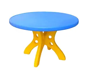 eHomeKart Round Table for Kids - Plastic Table with 30 inch Diameter - Study Table for Kids at Home or School - Perfect for Indoor and Outdoor - Play Schools and Homes
