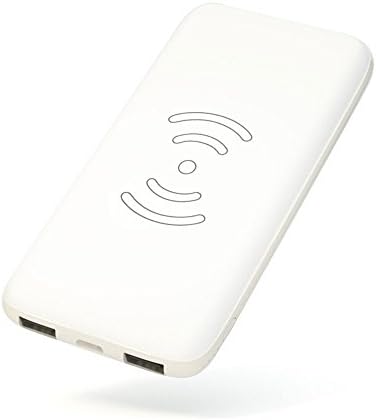 iPhone X Wireless Power Bank,HARBOR 10000mAh Portable Power Bank,Fast Wireless Power Bank 2 in 1 Dual USB port External Battery Charger For iPhone 8/8 Plus/iPhone X ,Samsung Galaxy Note8/S8/S7/S7 Edge (WHITE)