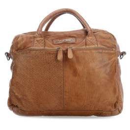 Taschendieb Wien 15'' Aktentasche mit Laptopfach cognac
