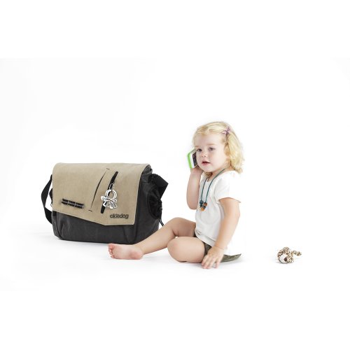 Imagen 3 de Okiedog 24224 Samurai - Bolso para pañales y cambiador, color beige y gris