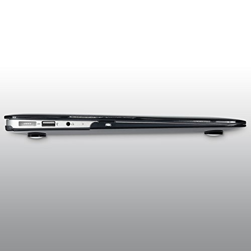 Urcover® Macbook Air 13,3 Zoll Crystal Hard Case | Ultra Slim in Transparent / Schwarz 2 | 360 Grad transparente durchsichtige dünne Komplett Schutzhülle Full Body Hochwertige Laptop Cover Hartschale Tasche Zubehör - 7