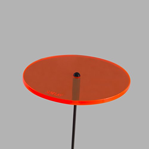 SUNPLAY „Sonnenfänger-Scheiben“ in ORANGE, 10 Stück im Set, 5 Stück à 7 cm und 5 Stück à 10 cm Durchmesser + 35 cm Schwingstäbe - 2