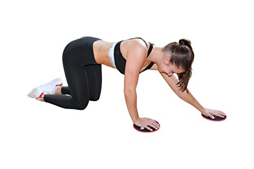 ALPHA SLIDE Core Sliders – Gratis Tragebeutel – Geld-Zurück-Garantie – Für alle Böden – Zur Stärkung der Core-Muskulatur, Rumpfmuskulatur – Workout Fitness Home Core Slide Gleitscheiben - 6