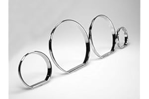 ‎LETRONIX LETRONIX Chrom Tachoringe Tacho Ringe zum Clipsen geeignet für Fahrzeug E46 3er Reihe