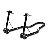 Die einfache Handhabung ermöglicht leichtes Aufbocken mit nur einer Handbewegung und geringem Kraftaufwand. Hinzukommend unterstützen solide und hochwertige Rollen die Leichtgängigkeit des Motorrad Hinterrad Heber.