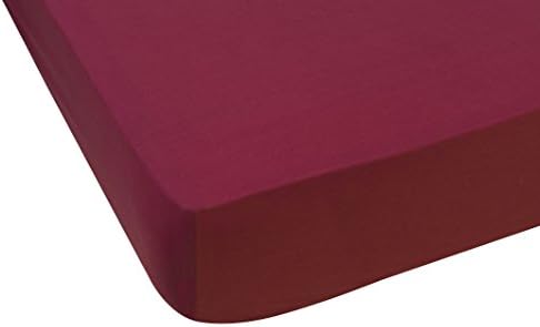 Nuit de France 331047 57 Thread Count Fitted Sheet and feet, head Lift Plum Cotton Beanie Hat - 30C, plum, 200/200
