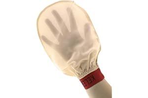 HOPS Guanto esfoliante per il corpo e il viso, guanto esfoliante per peeling, Kese Hamam, per donne, guanto per esfoliare la pelle, in seta, per pelli sensibili