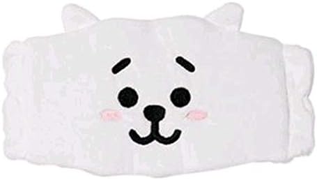 Silver Basic BTS Bangtan Boys BT21 Elastic Headbands Plush Headband Cartoon Accessories Gift for Army