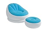 - Abmessungen Sessel: 104 x 109 x 71 cm- Abmessungen Ottoman:  Ø 64 x 28 cm