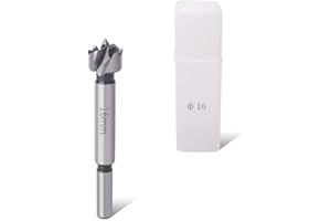 HAIMAYEE Forstnerbohrer Mehrzahn Holzbohrer 16mm Flachflügelbohrer mit Rundschaft Holzbohrer Zum Bohren In Holz, Sperrholz, Kunststoff