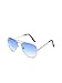 Gansta UV Protected Aviator Mens Sunglasses(Gn-3002-Sil-Blu|Blue) RS.349.00