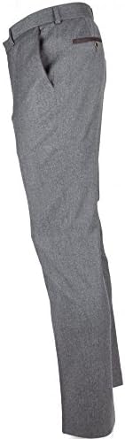 WITHOUT PREJUDICE Mens Wool and Cashmere Flannel Trousers 40 Grey/reg