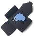 Produktbild filzschneider Schlüsselanhänger aus Filz - Wolke/Cloud - hell-blau/eis-blau - als besonderes Geschenk mit Öse und Schlüsselring - Made-in-Germany