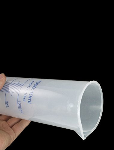 sourcingmap® 41cm Hoch 1000ml Plastik Abgestuft Zylinder Measuring Becher 10ml - 3
