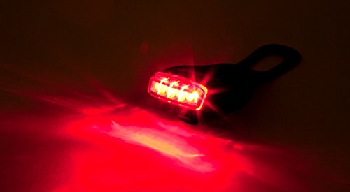 AWE® AWEMicro™ Wiederaufladbare Silikon USB 2.0 4 LEDs Lichts 50 Lumen Schwarz - 9