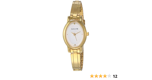 sonata white watch