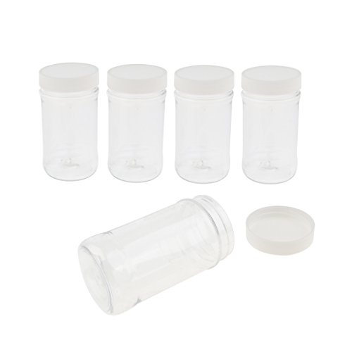 Preisvergleich Produktbild perfk 5 Stück Flüssigkeit Probenahme Glasflaschen Probenflaschen mit Verschlusskappe Kapazität 150ml 200ml 220ml für Aceton Rauch Alkohol Säurelösung - Weiß 150ml