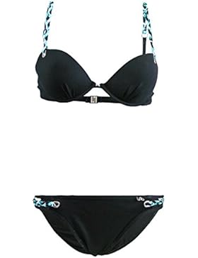 Costume da bagno 2 Pezzi Balconcino Push Up Les P'tites Bombes Idaho 014 Coppa B Blu