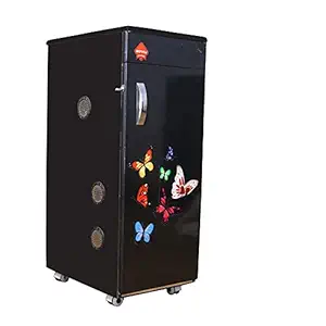 SONALI Fully Automatic Flour Mill Atta Maker, Atta Chakki, Ghar Ghanti, Black Glossy Finish (Butterfly Design on Door)