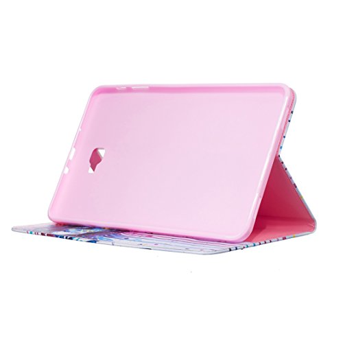 Romtronic Cute Colorful Flip Tasche PU Leder Abdeckung Stand Schutzhülle für Samsung Galaxy Tab A6 10.1 Pouces SM-T580 / SM-T585 + 1 x Schwarz Stylus (Design 03) - 5