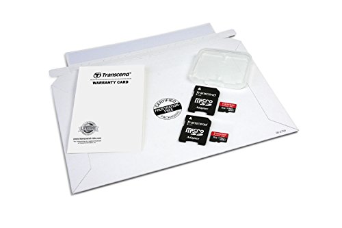 Transcend Class 10 UHS-I micro-SDHC 16GB Speicherkarte mit SD-Adapter (45MB/s Lesegeschwindigkeit, 2-er Pack) [Amazon frustfreie Verpackung] - 4