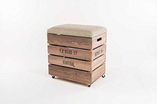 Barn Owl Tweed Apple Crate Breakfast Bar Stool