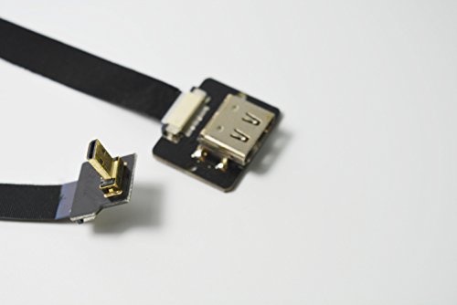 Neue schwarze FPV HDMI Kabel Micro Schnittstelle zu Standard-weiblich für GH4 BMPCC A5000 A6000 A7S A7R 90 Grad DJI 50CM - 4