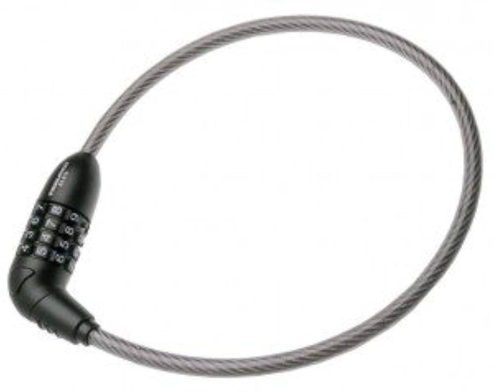 Trelock Zahlen-Kabelschloss Ø 12 mmKS 205/75/12 mit H.4-Zahlenkomb, schwarz/grau, 75 cm, 4032191424378