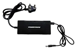 POWERTRONS 36V 3A Lithium Battery Charger for E Bike and E Cycle (Black)