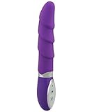 Loveusexy ventiladores de silicona varias velocidades de vibración estriados consolador de color rosa - pura silicona de grado médico 100% - Resistente al agua - 10 características de gran alcance - garantía de la mejor vibrador y el consolador anal
