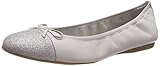 leichte, flexible Laufsohle Tamaris Damen 1-1-22129-22 227 Geschlossene Ballerinas, Grau (CLOUD 227), 40 EU
