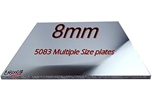 CABOODLE Aluminium 8mm Precision Cast Tooling/Machining sheet/Plate - MULTIPLE SIZE'S & PACK QTY'S - Ideal for 3d Printers CNC beds & precision Machining, extremely tight flatness tolerance.