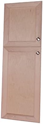 Wood Cabinets Direct 52" High Maxwell on The Wall Two Door Frameless 18/34 Pantry Cabinet 3.5" D