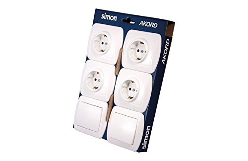 Simon Brico – Pack 4 schukos + 2 comuntad. White