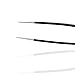 Stainless Steel Precision Tweezers Best for Ingrown Hair, Eyebrow Hair, Facial Hairs - Great for Splinters and Glass Removal - Surgical Steel Pointy Ends Meet Perfectly - Perfect Stocking Stuffer- Black