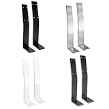 EINSATZ: Unsere Halterungen ist leicht zu montieren und die Bohrlöcher sind gesenkt (6mm auf 10mm). Das sorgt für eine einfache Befestigung der Rückenlehne an Bänken, Stühlen, Betten oder anderen DIY Projekten.