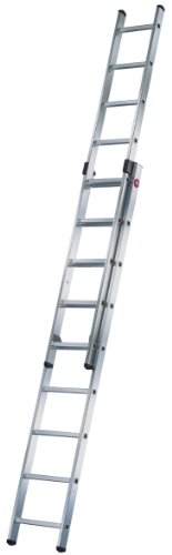 Hailo 7209-001 Schiebeleiter ProfiStep duo, 2x9 Sprossen