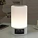 Produktbild Lywljg Bluetooth-Lautsprecher Touch Bunte Lampe solide Atmosphäre Nachttischlampe mit Wecker Bluetooth-Lautsprecher
