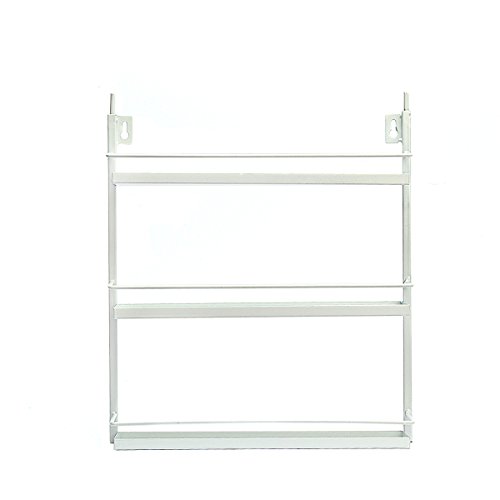 YUDA DIY Metall Nagellack montieren 5 Etagen Organizer Nagellack Wand Rack Display für 50 Flaschen Nagellack (weiß) - 5