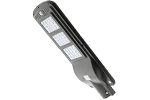 LEDUNI Farola Solar de LED para Alumbrado Público 60W con Sensor de Movimiento IP 65 Luminosidad 3000LM Dimensión 240X620H mm