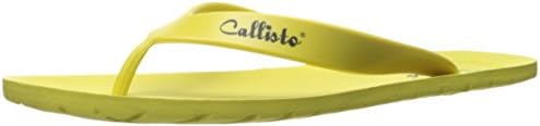 Callisto Women's Santorini Flip Flop, Yellow, 35 EU/4-5 M US