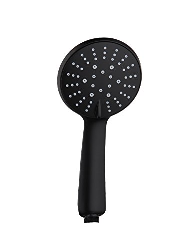 Aquatimez Ultra dünnes Badezimmer 3 Funktion Handbrause(schwarz)