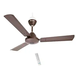 Sinox Edge Energy Saving 1200 MM Ceiling Fan with Remote Control and BLDC Motor, 48'' (WOODEN DARK ANTI DUST)