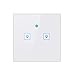 Produktbild WiFi Smart Wall Touch Light Switch Glass Panel Wireless Remote Control von Mobile APP Kompatible mit Alexa, Timing Funktion No Hub Required (Wall Switch 2 Kanäle)