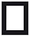 Produktbild Paspatout | Passepartout | Karten | Schwarz | 1,4mm säurefrei (Außen: 13x18cm / Innen: 9x13cm)
