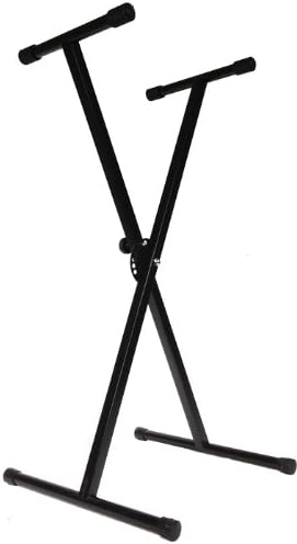 Keyboard Stand Rack with 7 Drawer Adjustable Buckle, Rubberized, Non-Slip and Stable