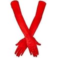 SAVITA Lange Satin-Opernhandschuhe – 53 Cm, Dehnbar, Grün, Für Abendkleider, Partys & Bühne, One Size