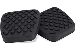 KEENSO Pastillas de pedal de embrague de freno, 1 par de funda de goma de la almohadilla del pedal del embrague de freno para 46545-SA5-000, 46545SA5000 gomas de pedales