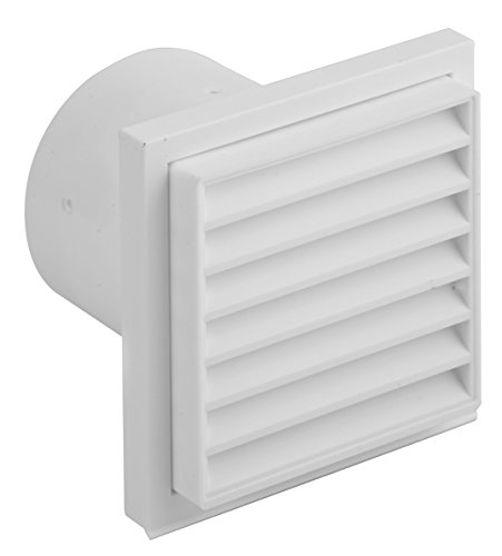 Upmann Lüftungsgitter mit Anschlußstutzen DN 125, weiß, 1 Stück, 66272
